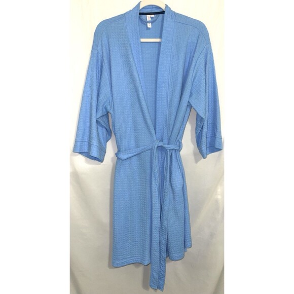 Joyspun Robe Blue Tie Pockets Women’s Size 2X - Picture 1 of 8